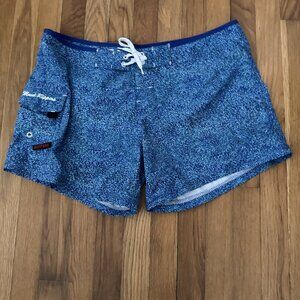 Maui Rippers Aloha Women's Blue Board Shorts Size 14